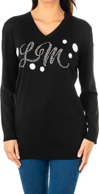 Immagine prodotto di Maglia a maniche lunghe La Martina da donna con scollo a V KWS301
