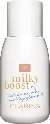 Produktbild von Clarins Milky Boost, Flasche, Lotion, Universal, Glättend, tral, Beige