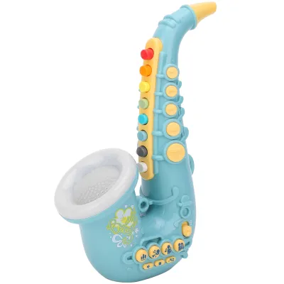 Produktbild von Blaues Saxophon-Spielzeug – Pädagogisches Musikinstrument für Kinder, Perfektes Geschenk