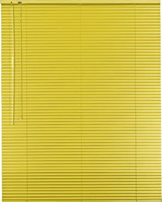 Produktbild von Alu Jalousie Aluminiumjalousie 75 x 180 cm gelb Rollo Jalousette Bedienseite links