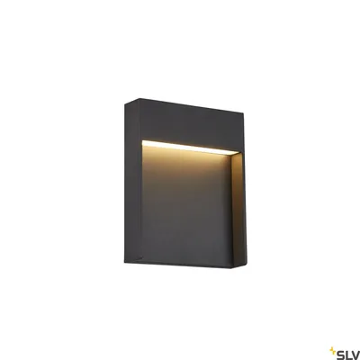 Obrázek produktu pro Ploché nástěnné svítidlo LED 14W IP65 hliníková antracitová barva světla přepínatelná