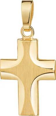Produktbild von Kleines 585 Goldkreuz  Kettenanhänger für Damen und Kinder