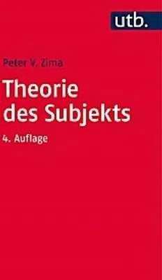Produktbild von Theorie des Subjekts