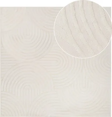 Immagine prodotto di Tappeto Tapiso HYGGE Moderno Quadrato Bianco Soggiorno 120 x 120 cm