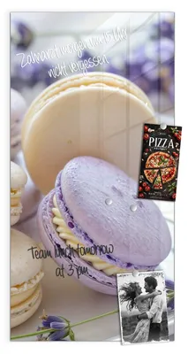 Produktbild von Magnettafel 50x100cm Pinnwand Whiteboard beschreibbar - Lavendel Macarons