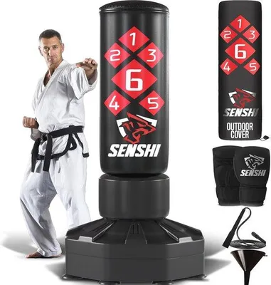 Produktbild von Famanu Standboxsack 6ft - 150 kg Kit Bundle für Kickboxen und MMA