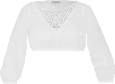 Produktbild von MarJo Dirndlbluse "Viechtach" 3/4 Arm | Offwhite Größe: 50