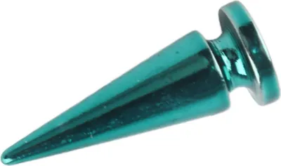 Produktbild von 10er Set Stoff Nietbolzen, Metallic Schraubnieten für DIY, 10 x 26 mm, Blau, für Leder, Taschen und Schuhe