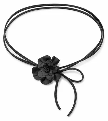 Produktbild von Bindegürtel Blüte Lederband mit echt Leder Blüte von collezione alessandro