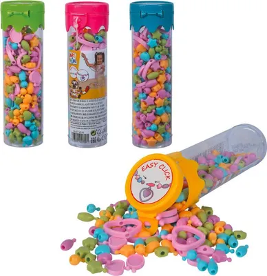 Image de SIMBA Art&Fun perles en tube 4col 637-4249