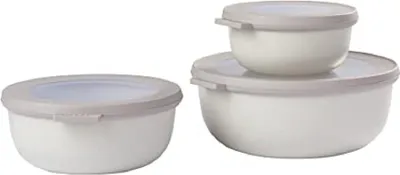 Immagine prodotto di Mepal set cirqula rotondo 3 pezzi (350+750+1250) - bianco nordico 106230032500