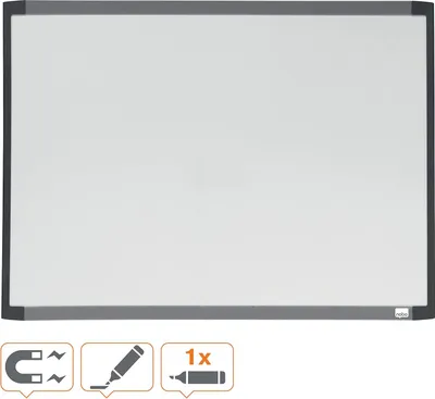 Produktbild von Famanu Magnetisches Whiteboard - Ideal für Notizen und Zeichnungen - Schwarz/Grau/Weiß