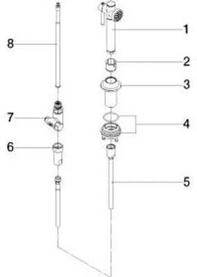 Produktbild von DORNBRACHT 27718809-42 Spülbrausegarnitur VAIA 27718809
