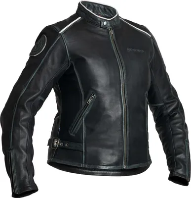 Immagine prodotto di Halvarssons Nyvall Giacca da moto da donna in pelle Colore: Nero, Taglia: 46