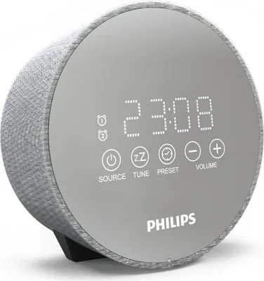 Produktbild von Philips TADR402/12 Radiowecker, Netzbetrieb, USB, Reserve-Batterie, grau