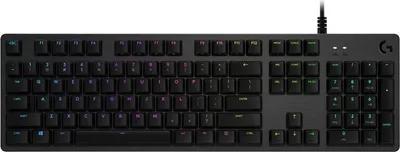 Produktbild von Logitech Gaming G512 - Tastatur - Hintergrundbeleuchtung - USB - QWERTY - Spanisch - Tastenschalter: GX Brown Tactile - Kohle