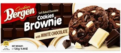 Produktbild von Bergen Cookies Brownie White Chocolate 126g