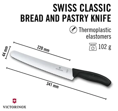 Immagine prodotto di Coltello da pane e da pasticceria Swiss Classic, 22 cm
