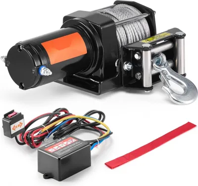 Obrázek produktu pro Elektrický lanový naviják 12V 1361KG - Motorový naviják pro terénní aplikace - Příslušenství ATV - Robustní elektrický naviják