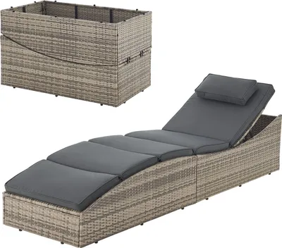 Westfield Premium-ErgoLounger Relaxliege, hellgrau, 140 kg