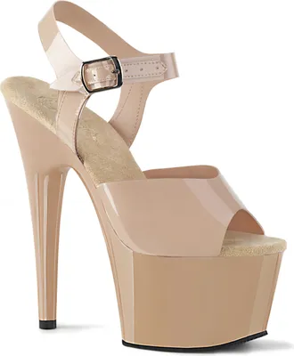 Produktbild von ADORE-708N Damen Sandale von Pleaser, Beige  , EU 40, US 10