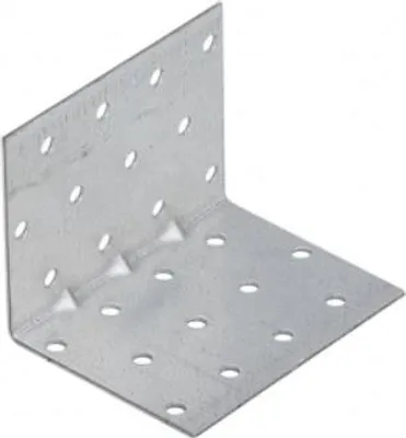 Zdjęcie produktu dla Kątownik montażowy z przetłoczeniem KMP6, blacha ocynkowana 60x60x80 / ​​opakowanie 1 szt.