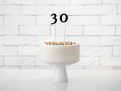 Productafbeelding van PartyDeco KPZ1-010-KARTON, Decoratieve cijfers, zwart, 50 stuks