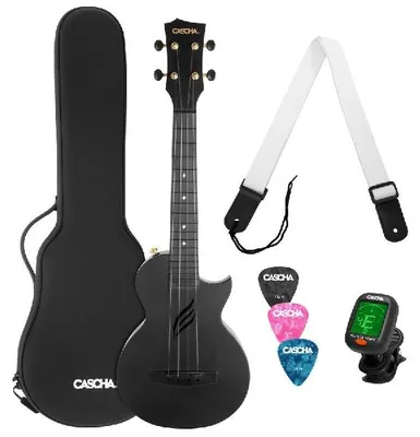 Produktbild von Ukulele Carbon Fibre Black Set