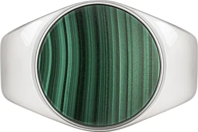 Produktbild von cai Ring 925/- Sterling Silber weiß 066 (21,0) Malachit grün 132270841