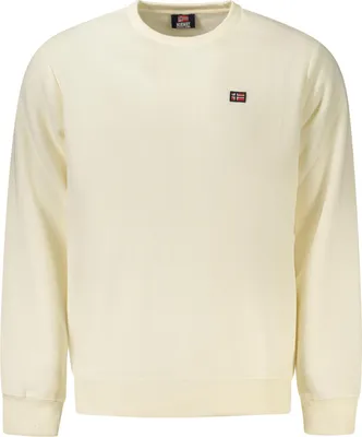 Produktbild von Weißes Norwegen Sweatshirt für Herren - Gefüttert & Applikationen