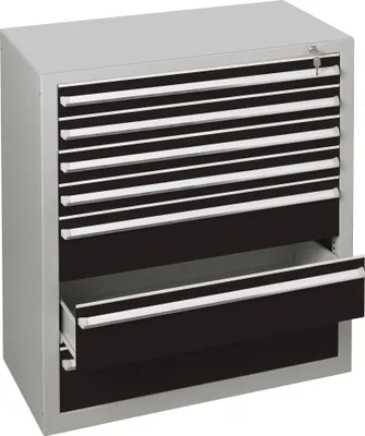 Produktbild von SCHULTE Schubladenblock 36317 110cm 4+3Schübe lgr/sw