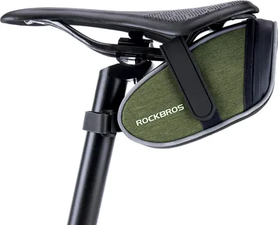 Image de ROCKBROS Sacoches de selle pour vélo de course Sacoche de selle de vélo, avec sangles