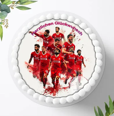 Produktbild von Für die Geburtstags Torte ein Tortenaufleger, Zuckerbild mit dem Motiv: Fußball, Essbares Foto für Torten, Fondant, Ø 20cm, 2206z