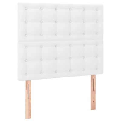Immagine prodotto di vidaXL Testiere 2 pz. Bianco 80x5x78/88 cm Similcuoio