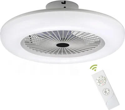 Produktbild von Stropní ventilátor 80W Tiché stropní světlo Ventilátor Stmívatelný s osvětlením a dálkovým ovládáním Světlo/ventilátor lze přepínat samostatně