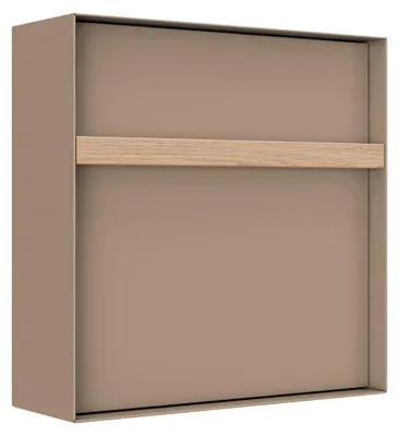 Produktbild von Wandbriefkasten Oxford in Beige mit Holzgriff