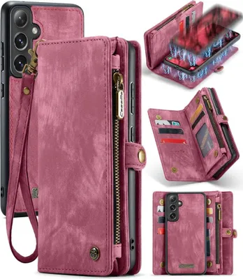 Produktbild von Samsung Galaxy S24 Hülle - CaseMe 008 2-in-1 Klapphülle & Back Cover mit Brieftasche - Rosa