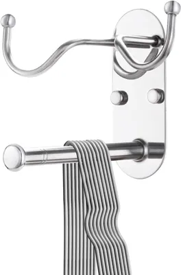 Immagine prodotto di Omgoods - Gruccia estraibile per abiti, set da 2 pezzi, con gancio, 34,7 cm