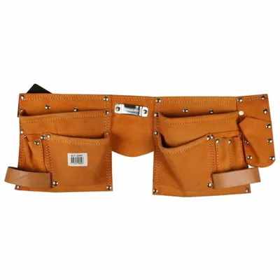 Produktbild von Benson Tools 004365 Leder Werkzeuggürtel mit Taschen und Halteschlaufen