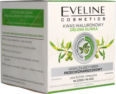 Image de EVELINE Crème hydratante anti-rides jour et nuit Olive verte 50ml
