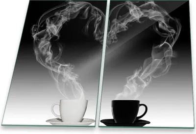 Produktbild von Herdabdeckplatte Abdeckung Glaskeramikfeld Abdeckplatte 2-Teilig 60x52 Kaffee Schutz