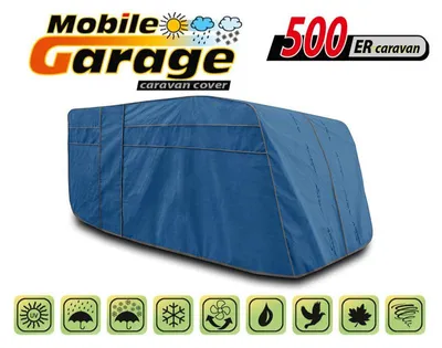 Obrázok produktu pre Vysoko kvalitný kryt na kužeľ pre karavany, modrý, séria Mobile Garage 500ER