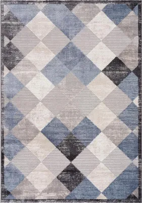 Image de Tapis tissé HARLE pour le salon et la chambre à coucher avec motifs géométriques