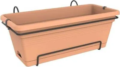 Produktbild von green basics balkonkasten xl allin1 55cm  mild terra