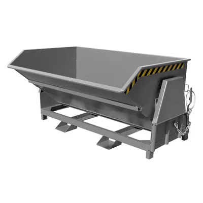 Produktbild von BAUER Kippbehälter - 2.000 l Volumen - 2.000 kg - Abrollmechanismus - mausgrau