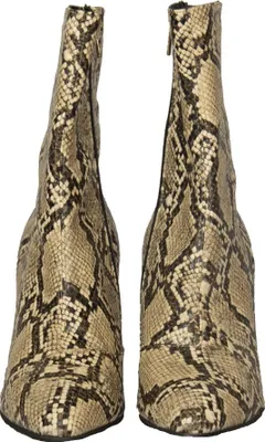 Image de TH TOMMY HILFIGER chaussure bottine pour femme avec fermeture éclair latérale article FW0FW04498 SNAKE PRINT BOOTIE, EUR 40 - UK 6,5 - USA 9 - CM 25,5, Gomma 100%