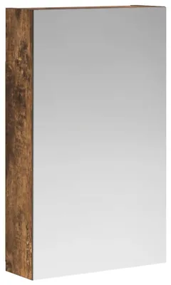 Produktbild von Eleganten-Stil Badezimmerspiegelschrank 1 PC,Modernes Design,Badmöbel,Badezimmer, Geräucherte Eiche 30x10,5x50 cm - Spiegelschränke - Möbel26