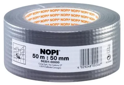 Obrázok produktu pre NOPI 56301-00000-04 NOPI Gewebeband silber 50,0 mm x 50,0 m 1 Rolle