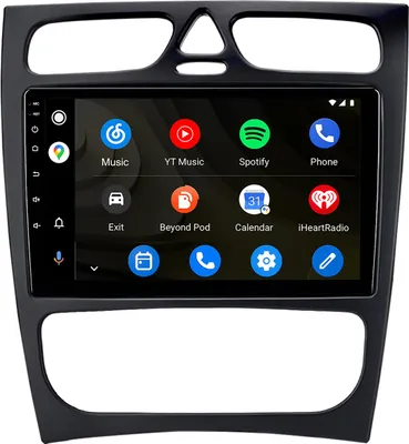 Obrázek produktu pro 9" Android Autorádio pro Mercedes W203 2000-2004 GPS Navigace CarPlay 64GB Bluetooth