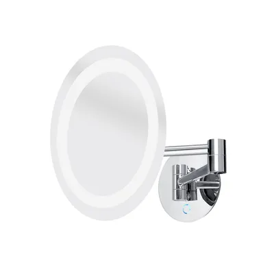 Image de Miroir cosmétique LED avec éclairage Ø 229 mm